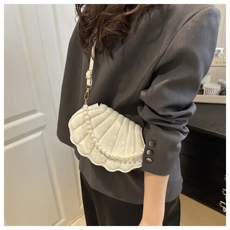 Pink Pearl Embellished Crossbody Bag for Women — feature 12