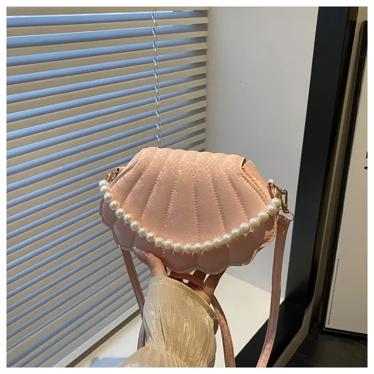 Pink Pearl Embellished Crossbody Bag for Women — feature 25