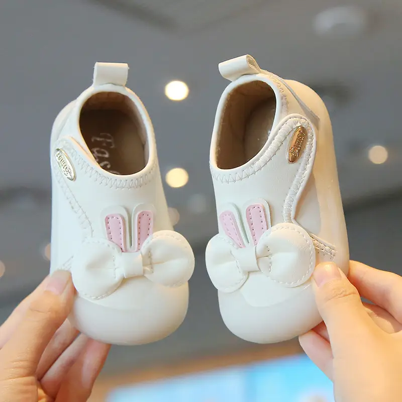 Baby Girl Baby Mesh Shoes Spring and Autum Baby Shoes 1 to 3 Years Old Indoor Soft Sole Anti-Heel Bow Princess Toddler Shoes - Image 5