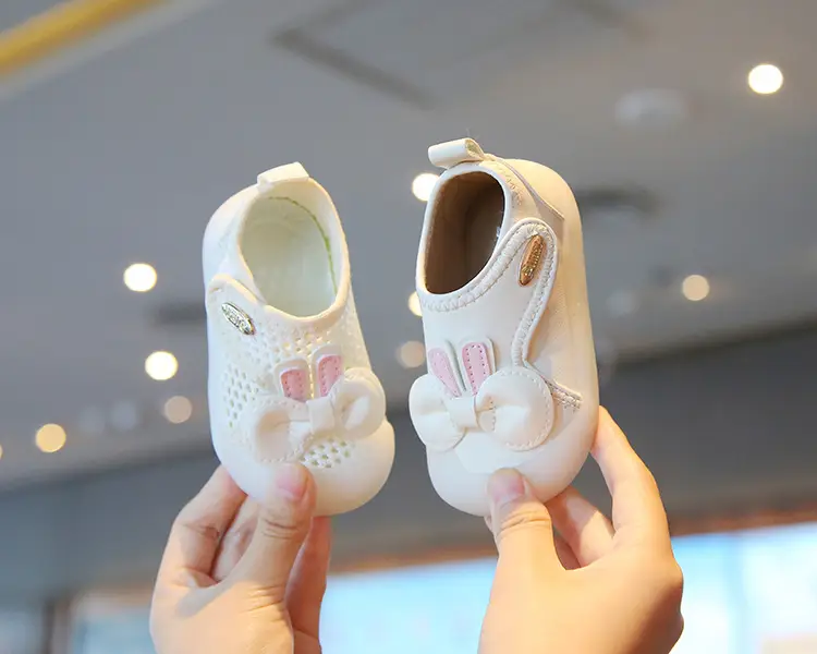Baby Girl Baby Mesh Shoes Spring and Autum Baby Shoes 1 to 3 Years Old Indoor Soft Sole Anti-Heel Bow Princess Toddler Shoes — feature 11