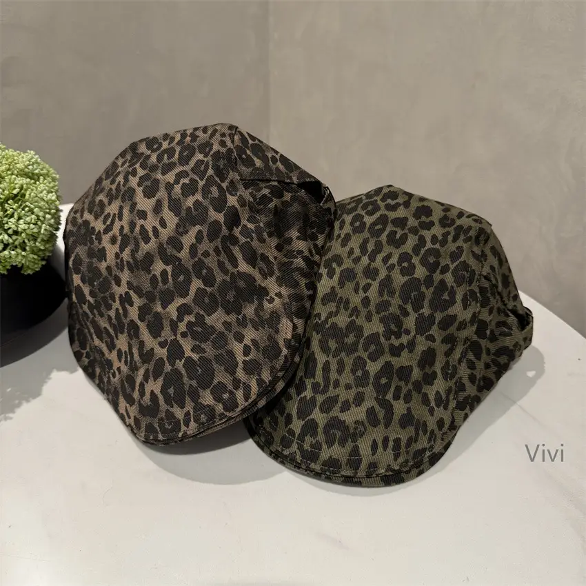 Leopard Print Forward Cap for Women - Image 4