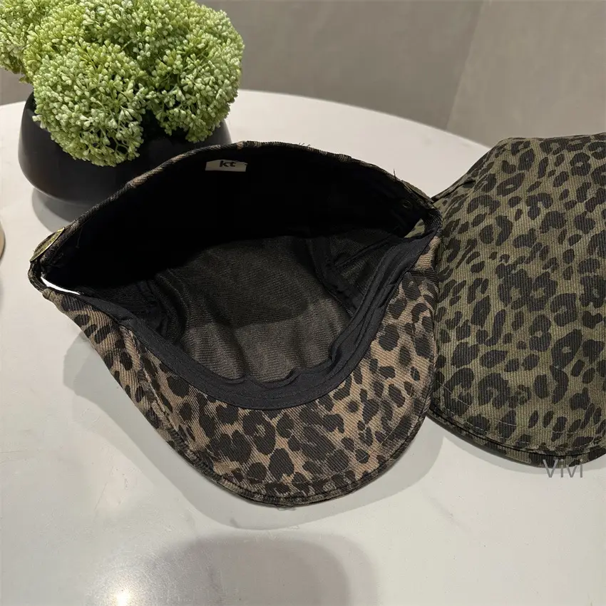 Leopard Print Forward Cap for Women — feature 3