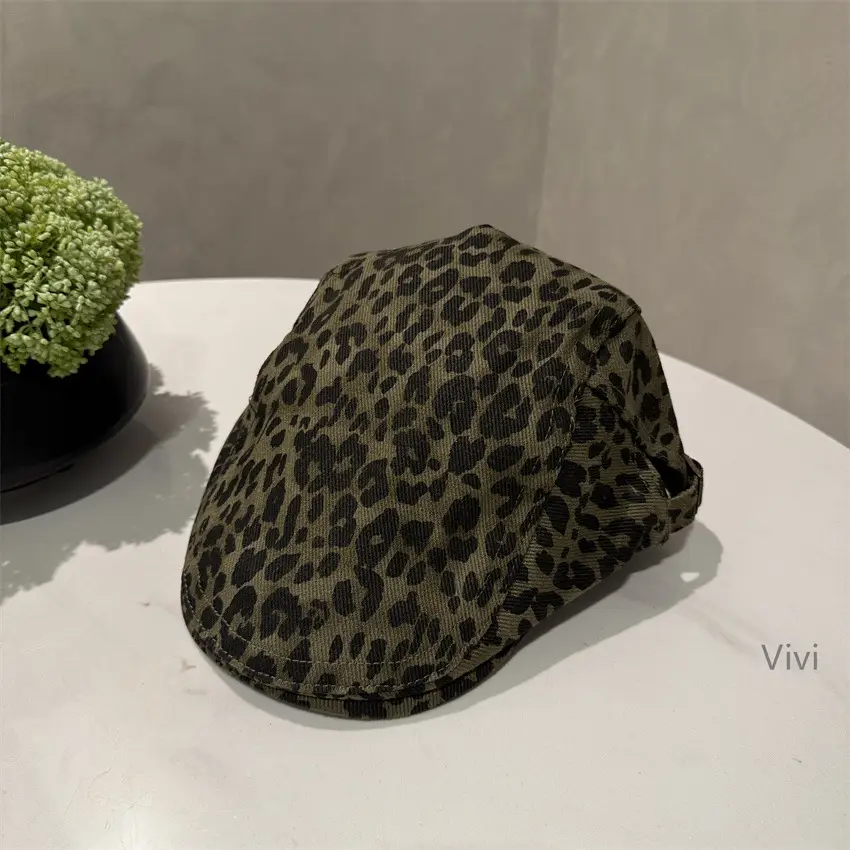 Leopard Print Forward Cap for Women - Image 2