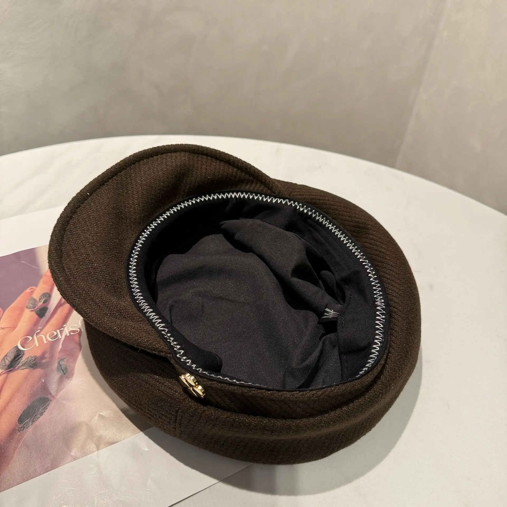 Women Korean Style Newsboy Cap Autumn Winter Large Head Circumference - Image 8