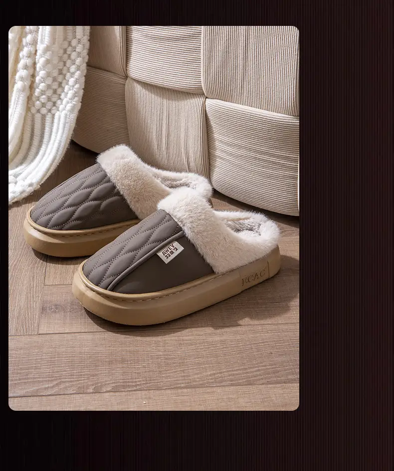 Women Waterproof Cotton Slippers Autumn Winter 2025 — feature 16