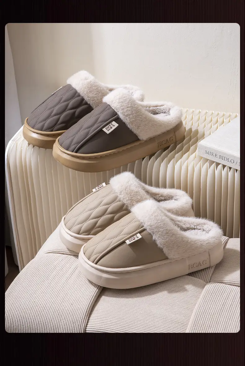 Women Waterproof Cotton Slippers Autumn Winter 2025 — feature 17
