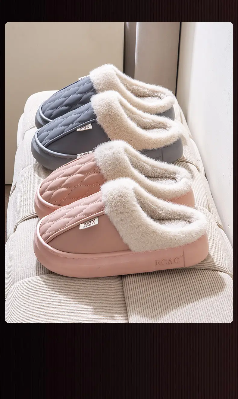 Women Waterproof Cotton Slippers Autumn Winter 2025 — feature 19