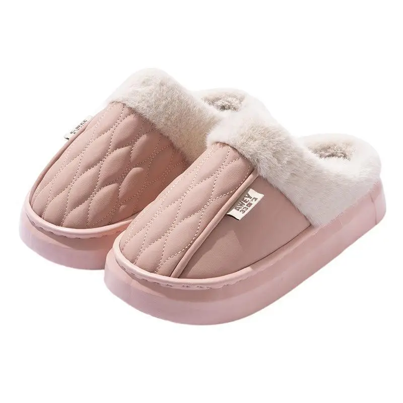 Women Waterproof Cotton Slippers Autumn Winter 2025