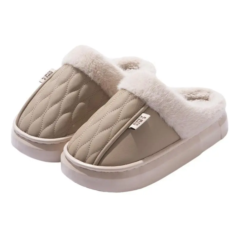 Women Waterproof Cotton Slippers Autumn Winter 2025