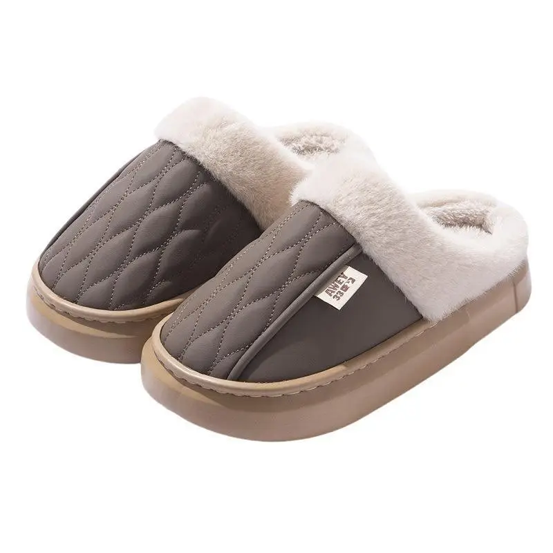 Women Waterproof Cotton Slippers Autumn Winter 2025