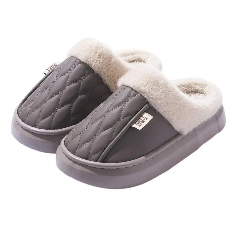 Women Waterproof Cotton Slippers Autumn Winter 2025