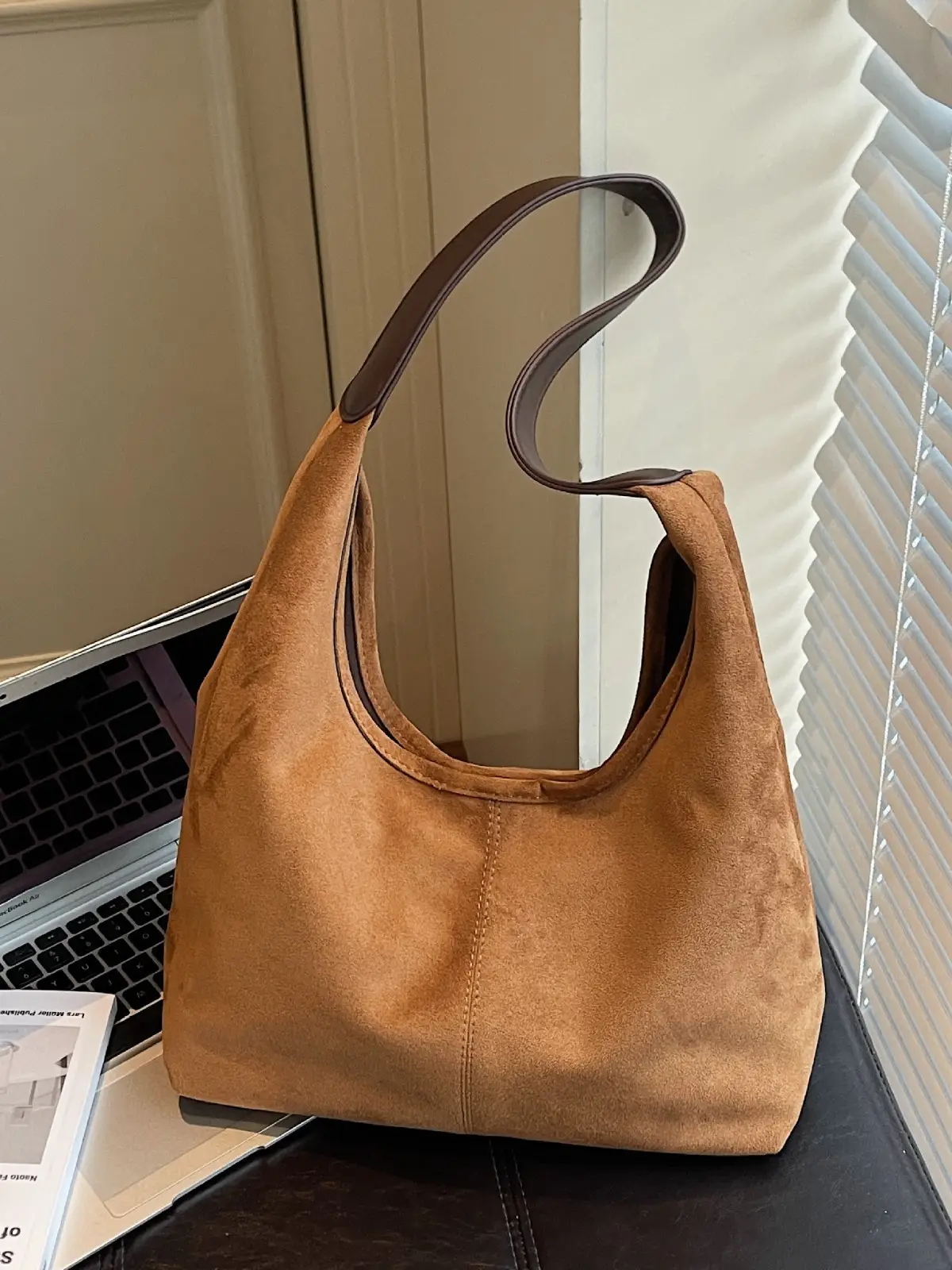 Retro Frosted Single Shoulder Bag Large Capacity - Image 6