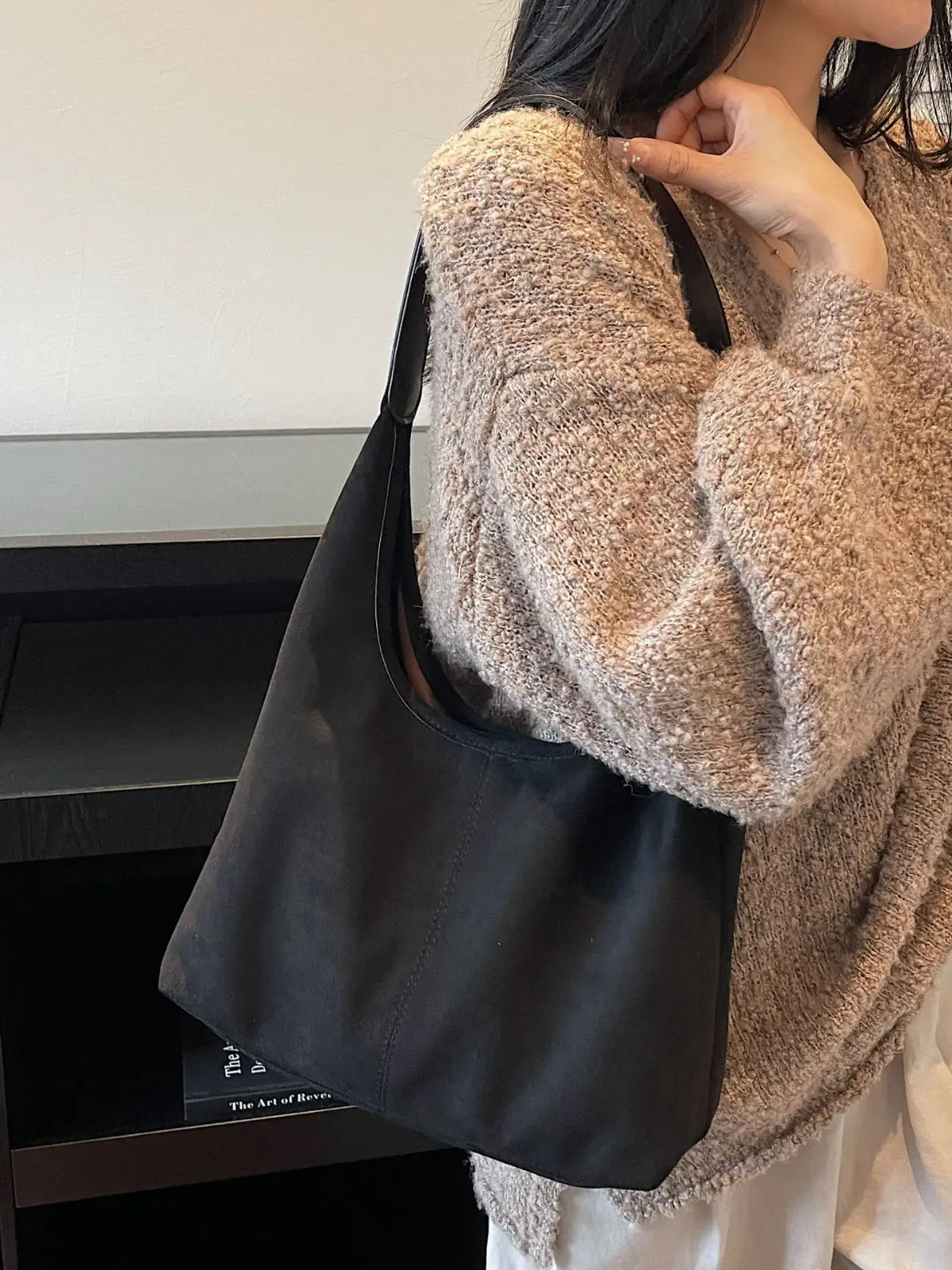Retro Frosted Single Shoulder Bag Large Capacity - Image 9