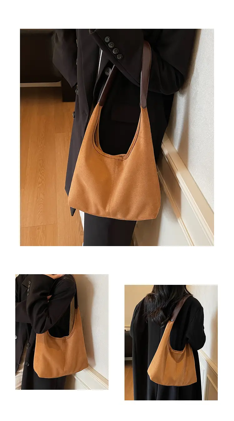 Retro Frosted Single Shoulder Bag Large Capacity — feature 11