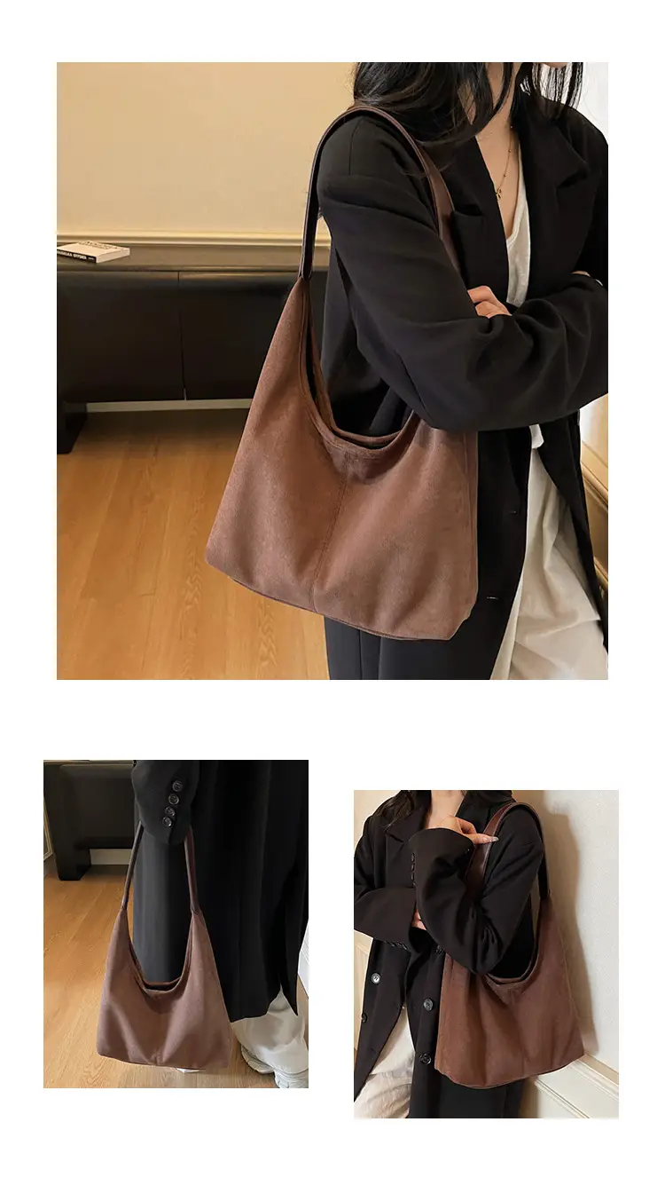 Retro Frosted Single Shoulder Bag Large Capacity — feature 14