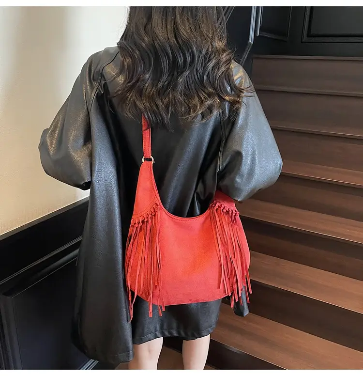 Brown Fringed Suede Handbag for Women 2026 — feature 24