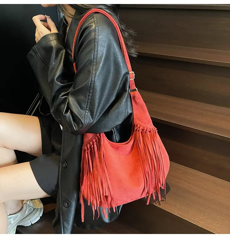 Brown Fringed Suede Handbag for Women 2026 — feature 25