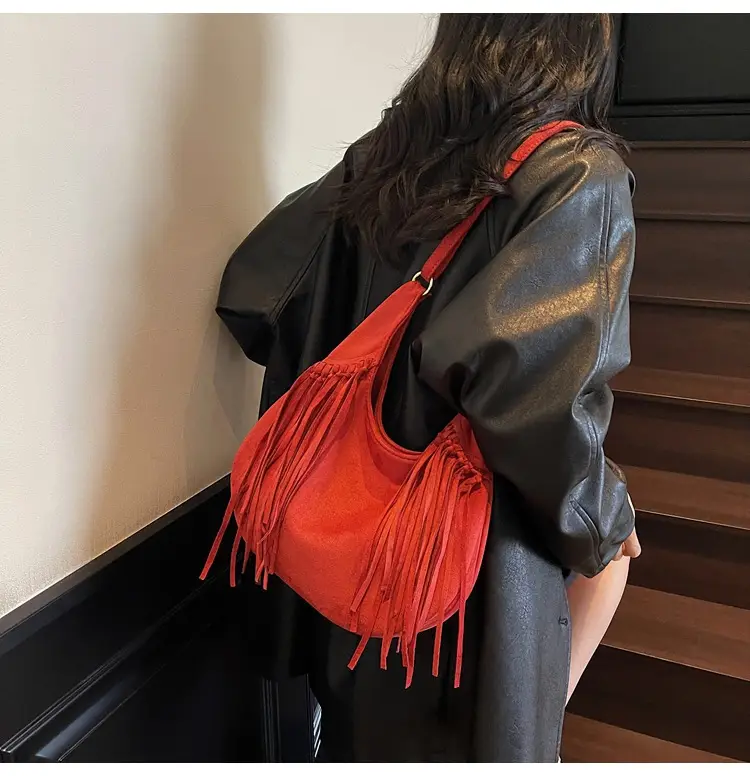 Brown Fringed Suede Handbag for Women 2026 — feature 27