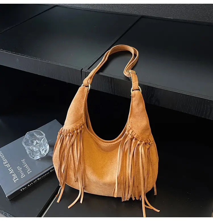 Brown Fringed Suede Handbag for Women 2026 — feature 29