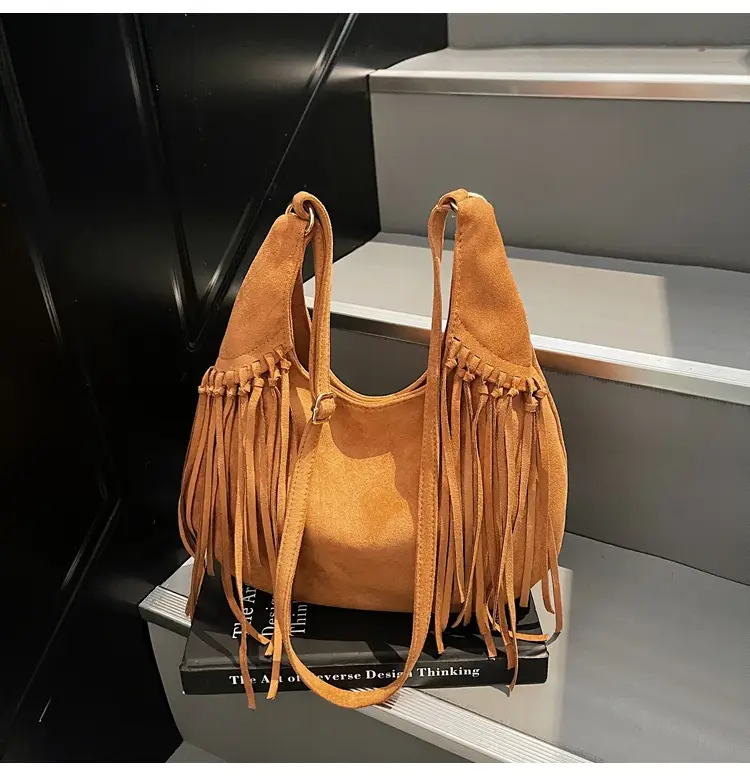 Brown Fringed Suede Handbag for Women 2026 — feature 36