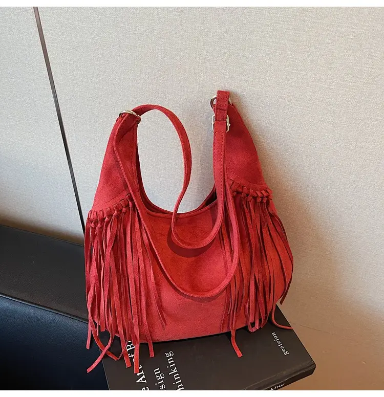 Brown Fringed Suede Handbag for Women 2026 — feature 38