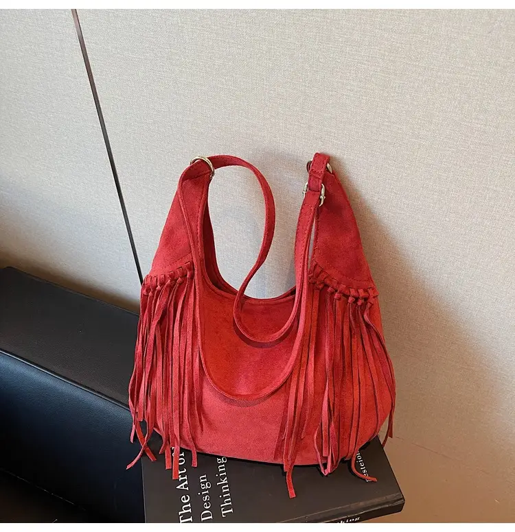 Brown Fringed Suede Handbag for Women 2026 — feature 39