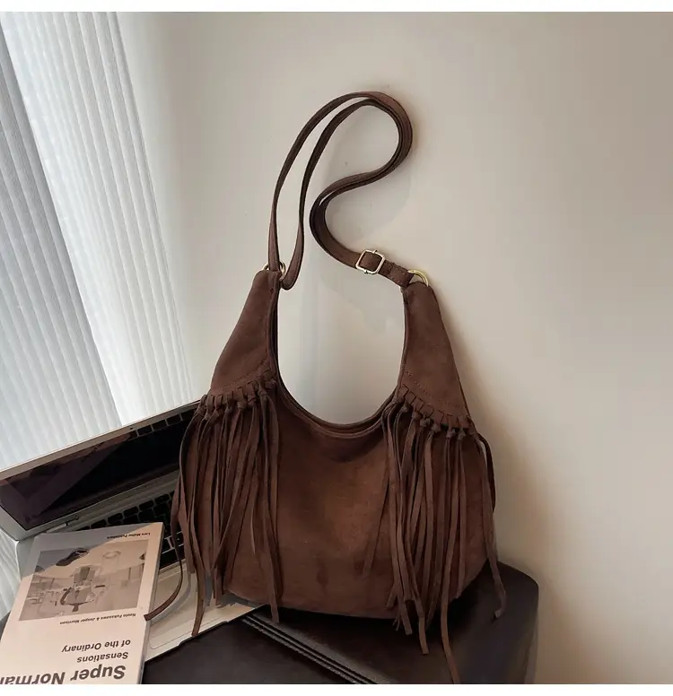 Brown Fringed Suede Handbag for Women 2026 — feature 44