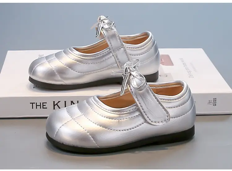 White Bow Baby Shoes for Girls Round Toe 2025 — feature 11