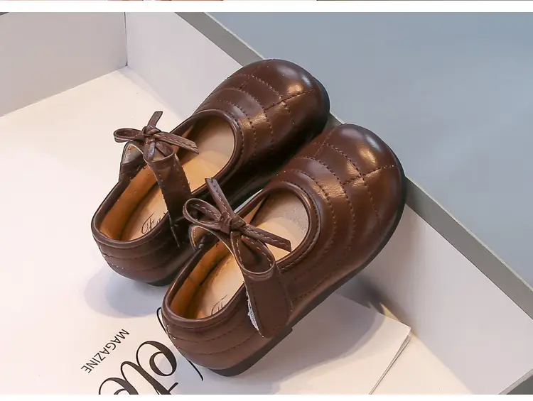 White Bow Baby Shoes for Girls Round Toe 2025 — feature 16