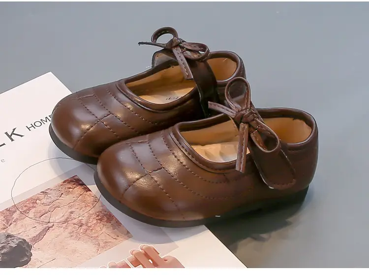 White Bow Baby Shoes for Girls Round Toe 2025 — feature 19