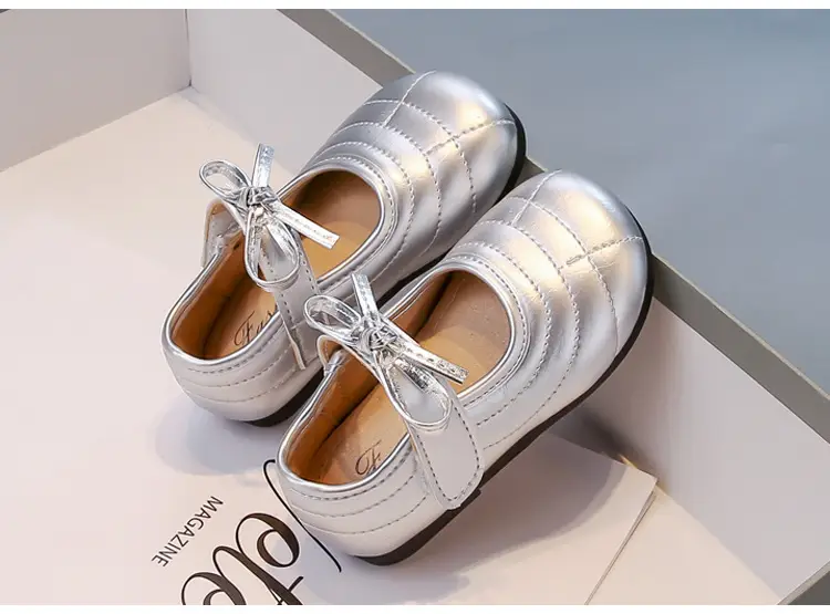 White Bow Baby Shoes for Girls Round Toe 2025 — feature 8