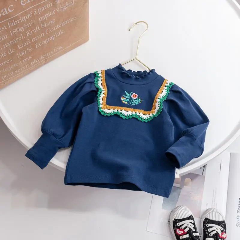 Children Striped T-Shirt Boys Blue White Medium - Image 3