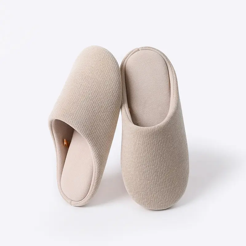 Cotton Slippers for Women 2025 New Model, Warm, Silent, Non-Slip, Cold-Resistant, Closed-Toe Floor Cotton Shoes for Men, Non-Slip and Warm