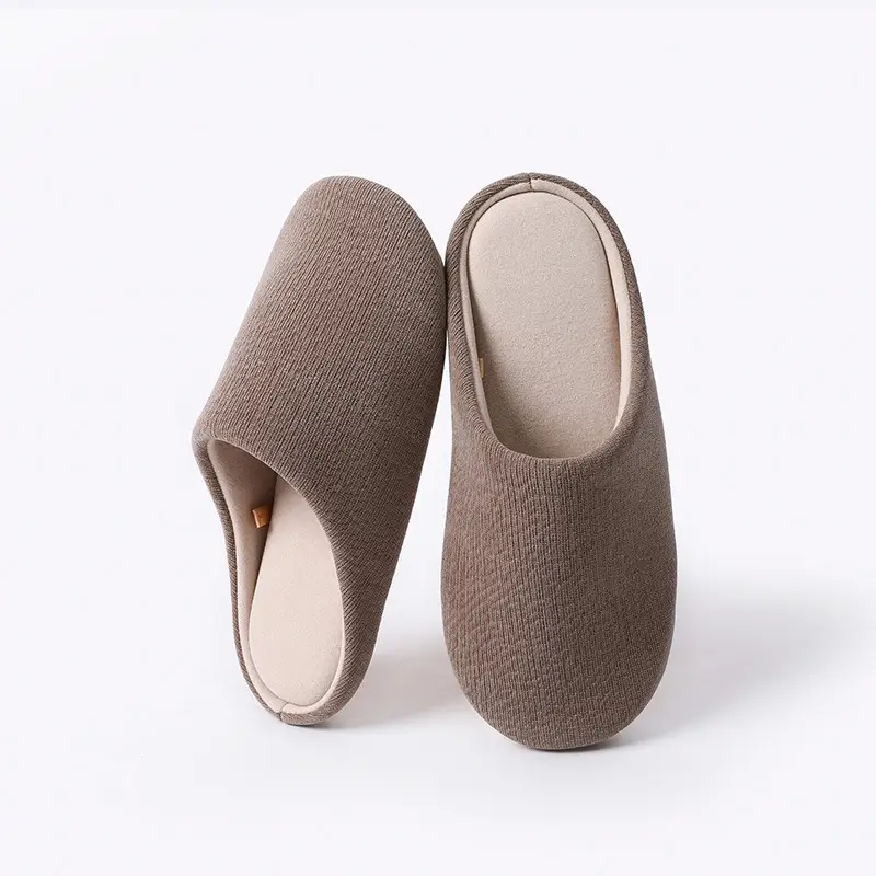 Cotton Slippers for Women 2025 New Model, Warm, Silent, Non-Slip, Cold-Resistant, Closed-Toe Floor Cotton Shoes for Men, Non-Slip and Warm
