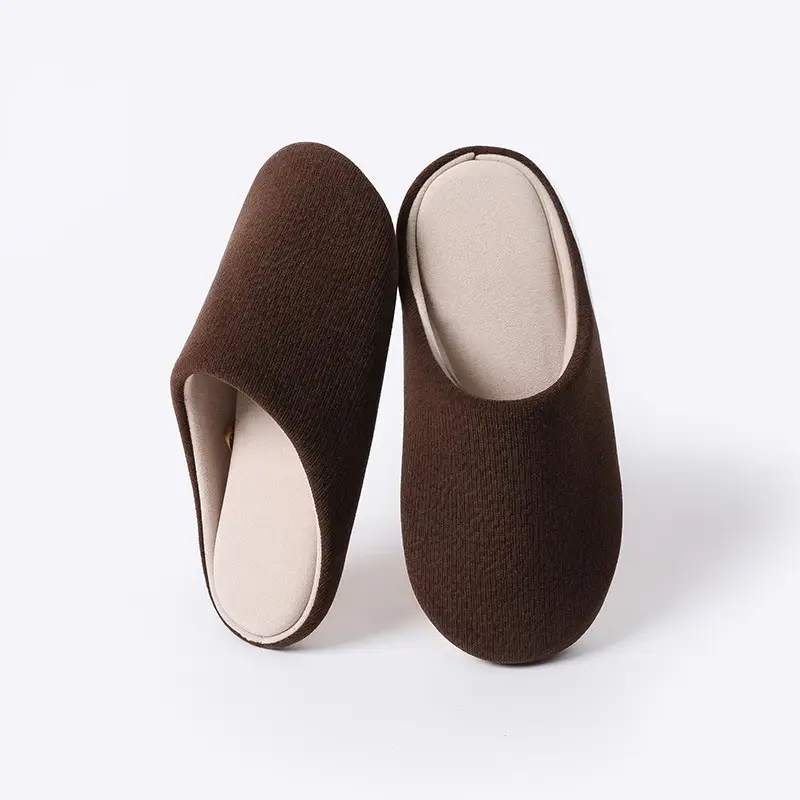 Cotton Slippers for Women 2025 New Model, Warm, Silent, Non-Slip, Cold-Resistant, Closed-Toe Floor Cotton Shoes for Men, Non-Slip and Warm