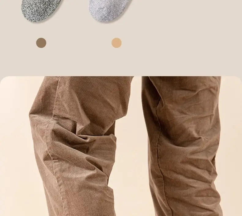 Winter Thick Mid-Calf Socks for Men, Fleece-Lined, Thickened, Warm Terry Socks, Cashmere Socks, Solid Color Towel Socks Wholesale — feature 18