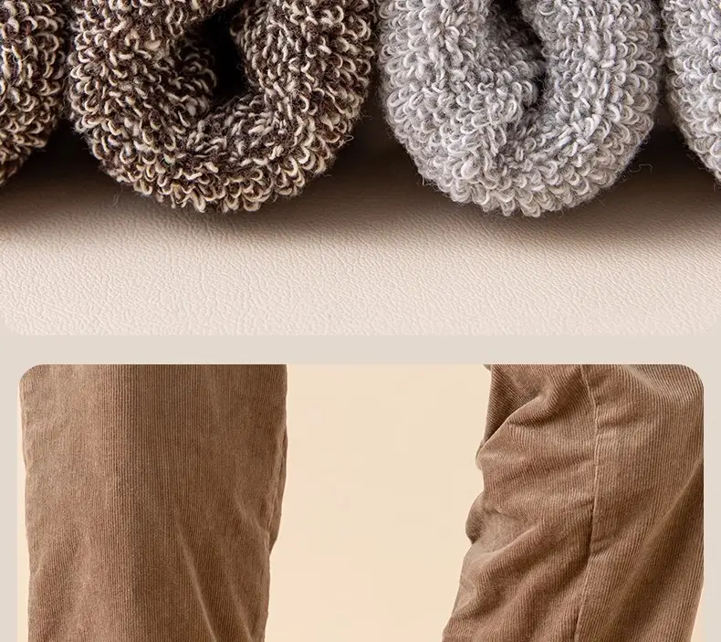 Winter Thick Mid-Calf Socks for Men, Fleece-Lined, Thickened, Warm Terry Socks, Cashmere Socks, Solid Color Towel Socks Wholesale — feature 23