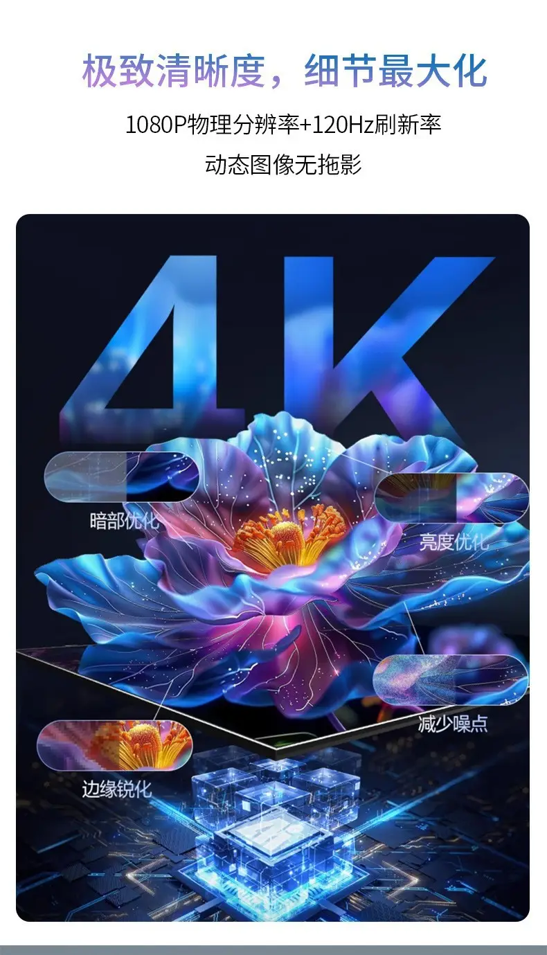 Cross-Border Popular Product Hy300 Gimbal Projector 4K Home Theater Ultra-High-Definition Wall Projection Portable Projector — feature 3