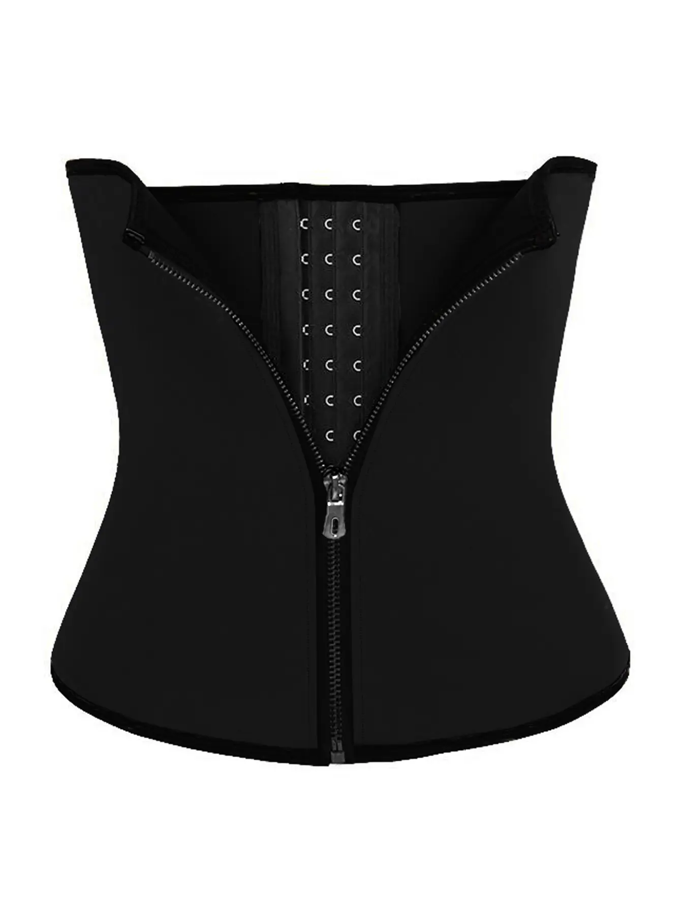 Black Zipper Belly Belt for Women Yoga Wear - Image 2