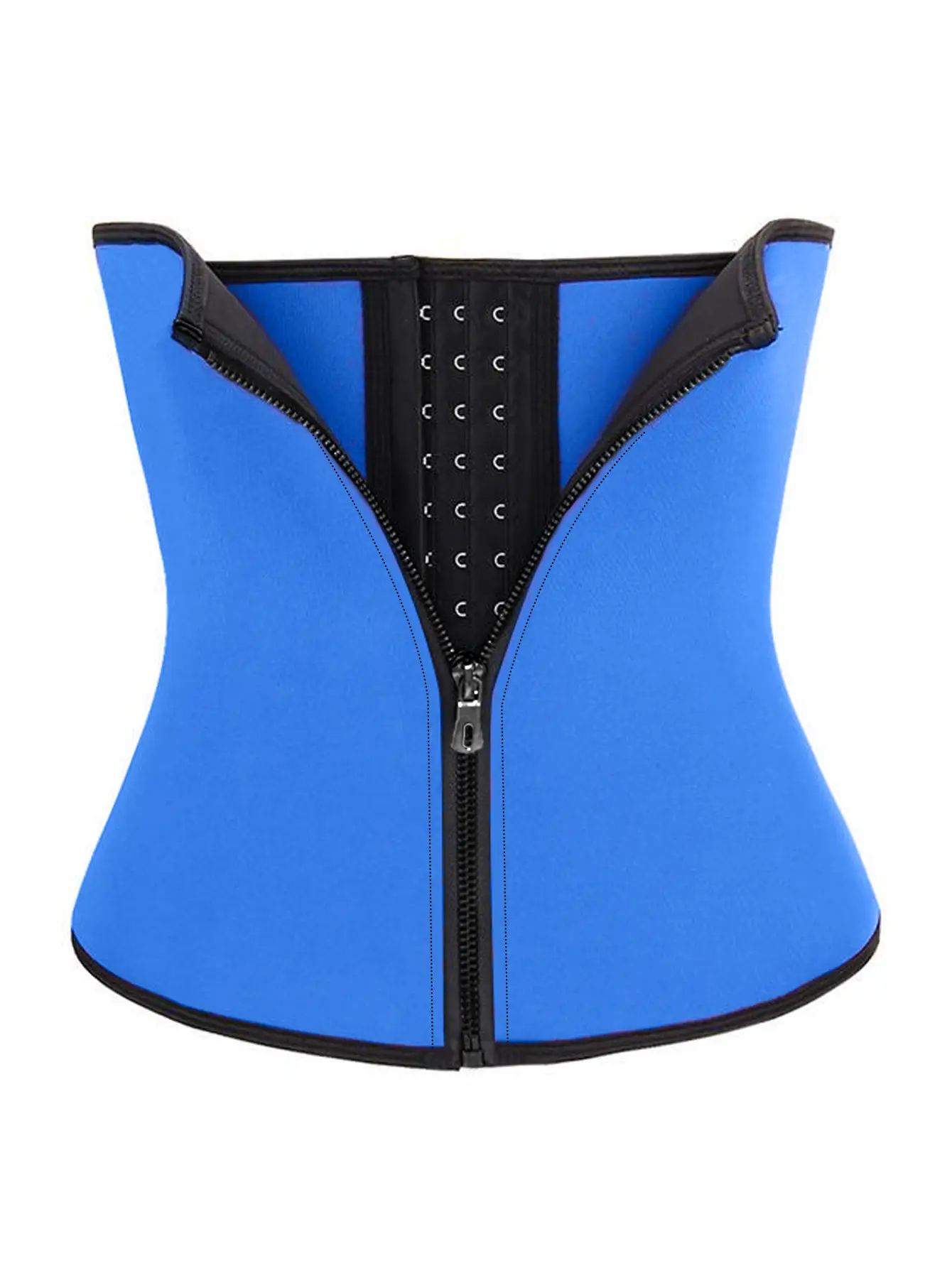 Black Zipper Belly Belt for Women Yoga Wear - Image 3