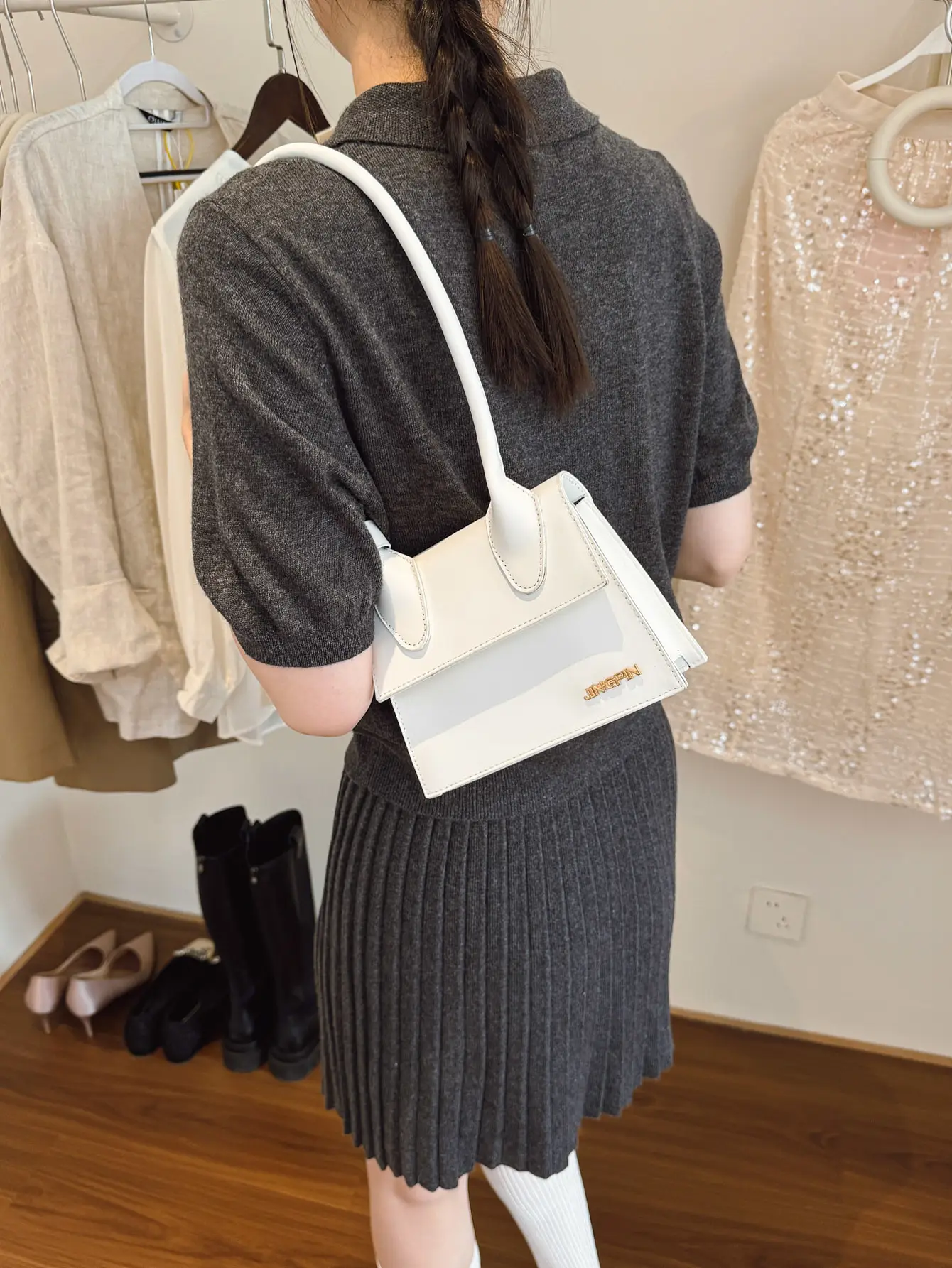 White Crossbody Shoulder Bag for Women 2025 - Image 7