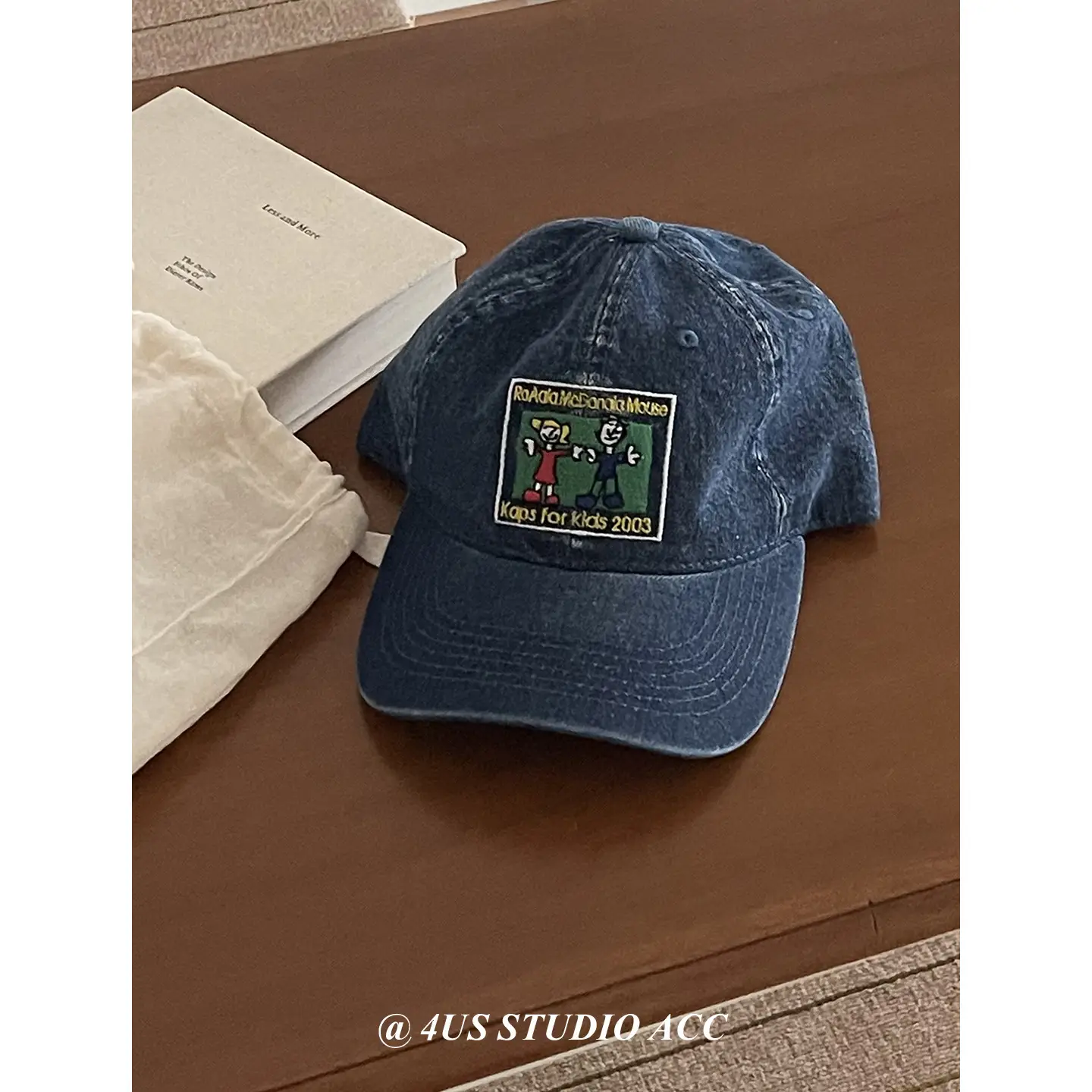 Women Cartoon Embroidered Baseball Cap Blue Duckbill - Image 3