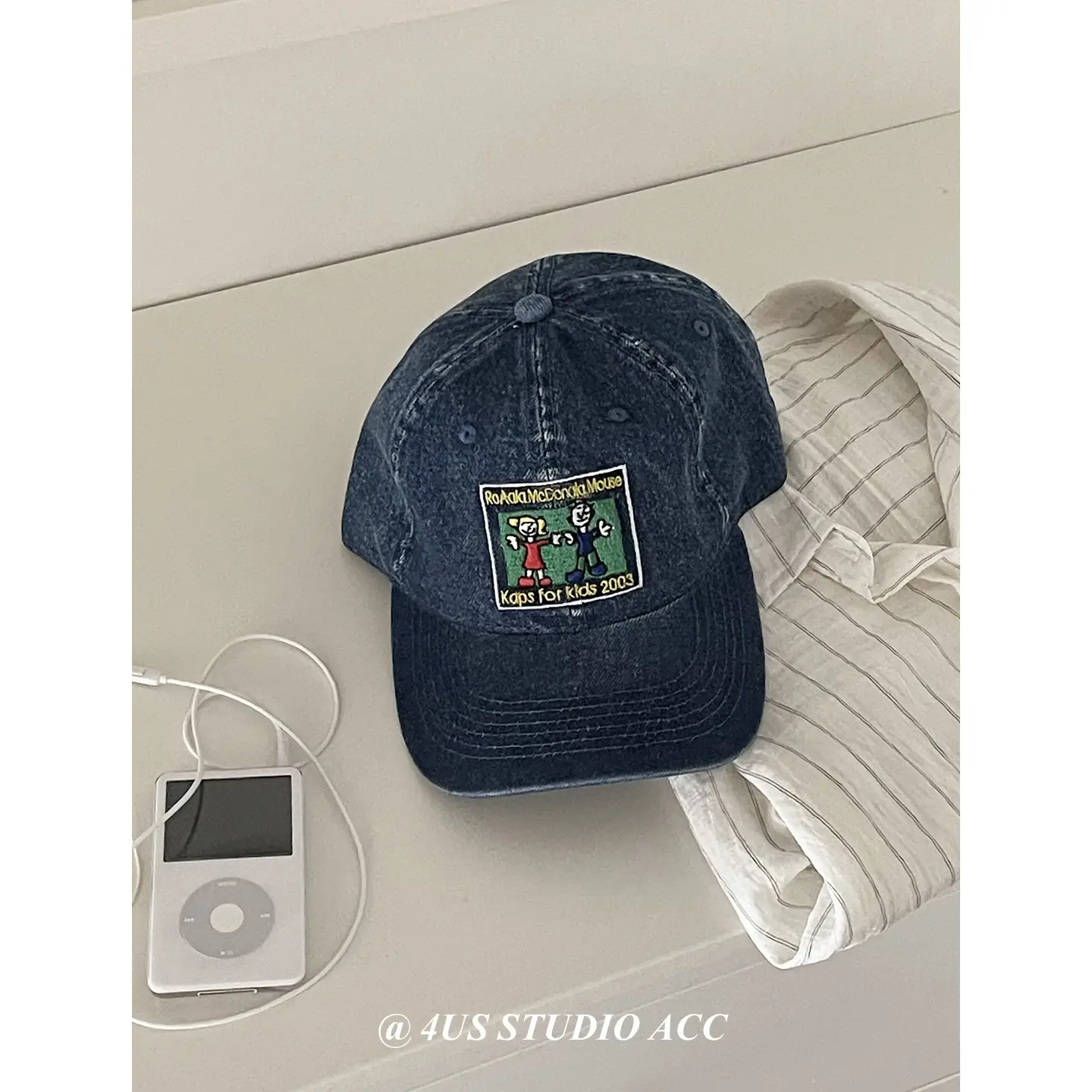 Women Cartoon Embroidered Baseball Cap Blue Duckbill - Image 5