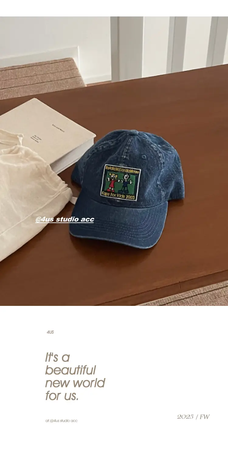 Women Cartoon Embroidered Baseball Cap Blue Duckbill — feature 4