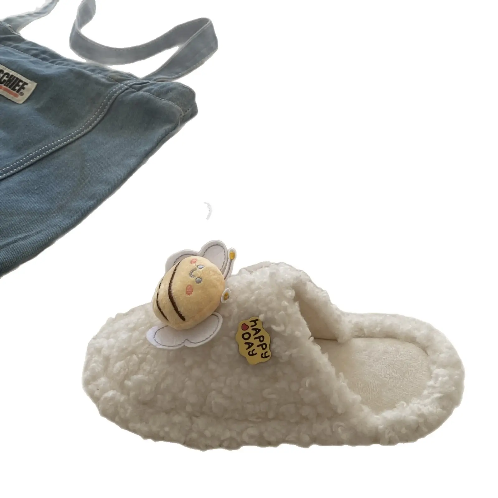 Winter Stuffed Cotton Shoes for Girls Anti-Slip Indoor Slippers - Image 8
