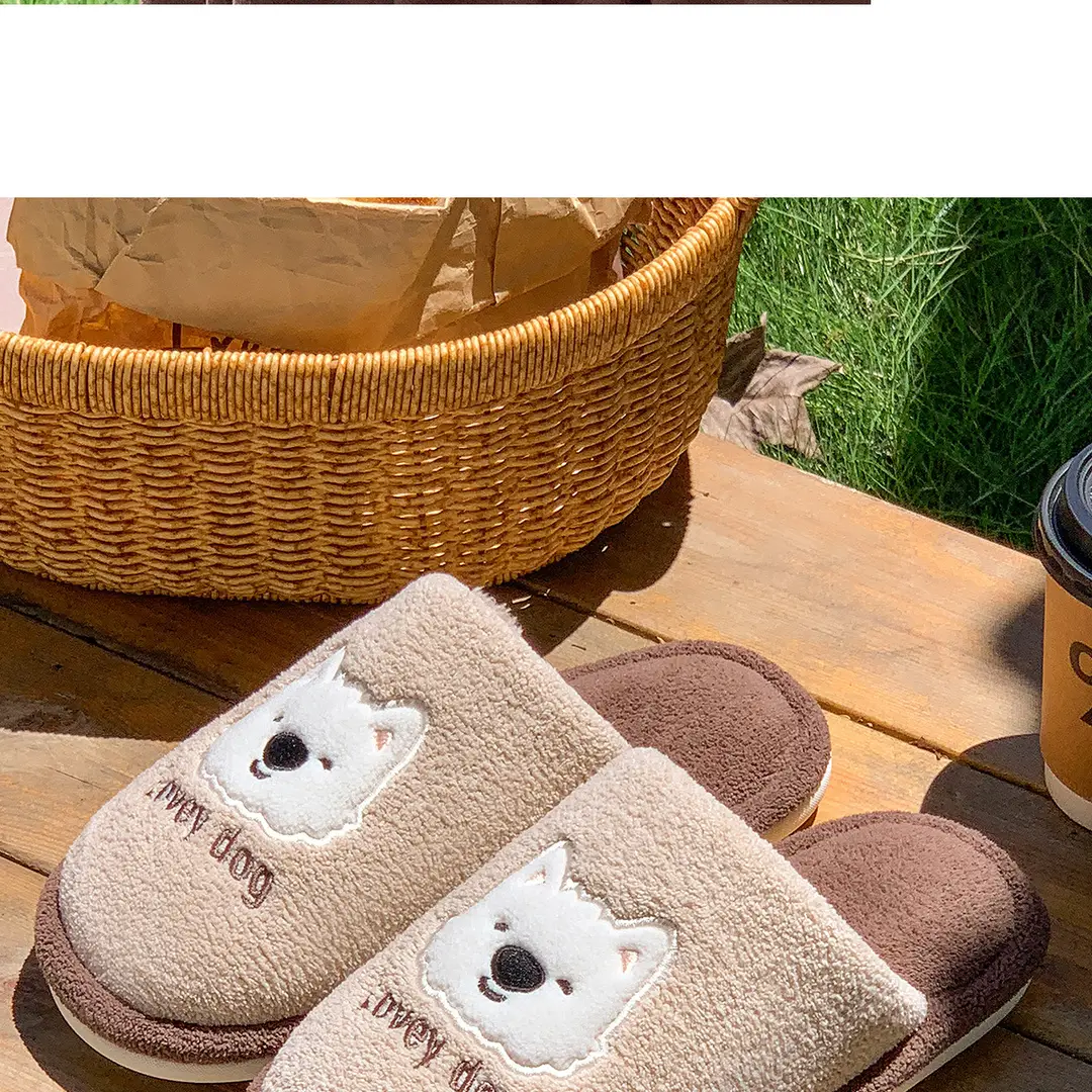 Cotton Slippers for Women Winter 2025 New Indoor Home Warm Plush Slippers for Men Home Men Autumn and Winter — feature 12