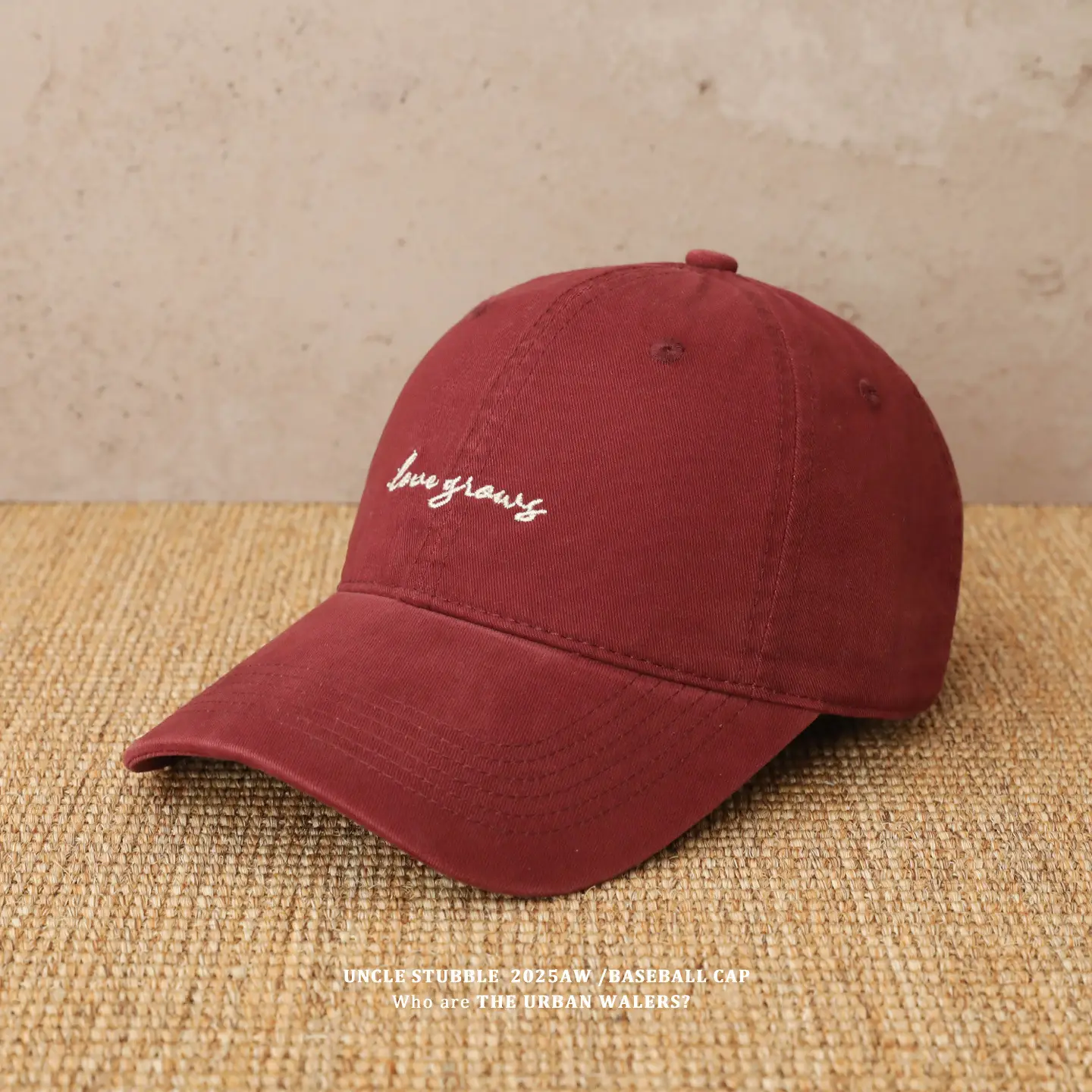Red Embroidered Baseball Cap for Men Women Large Head Circumference — feature 3