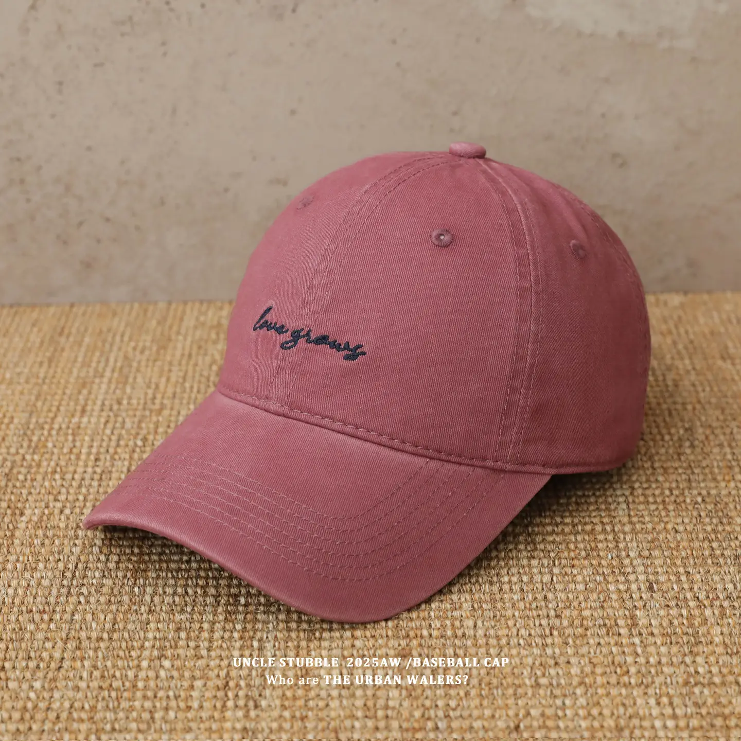 Red Embroidered Baseball Cap for Men Women Large Head Circumference - Image 4