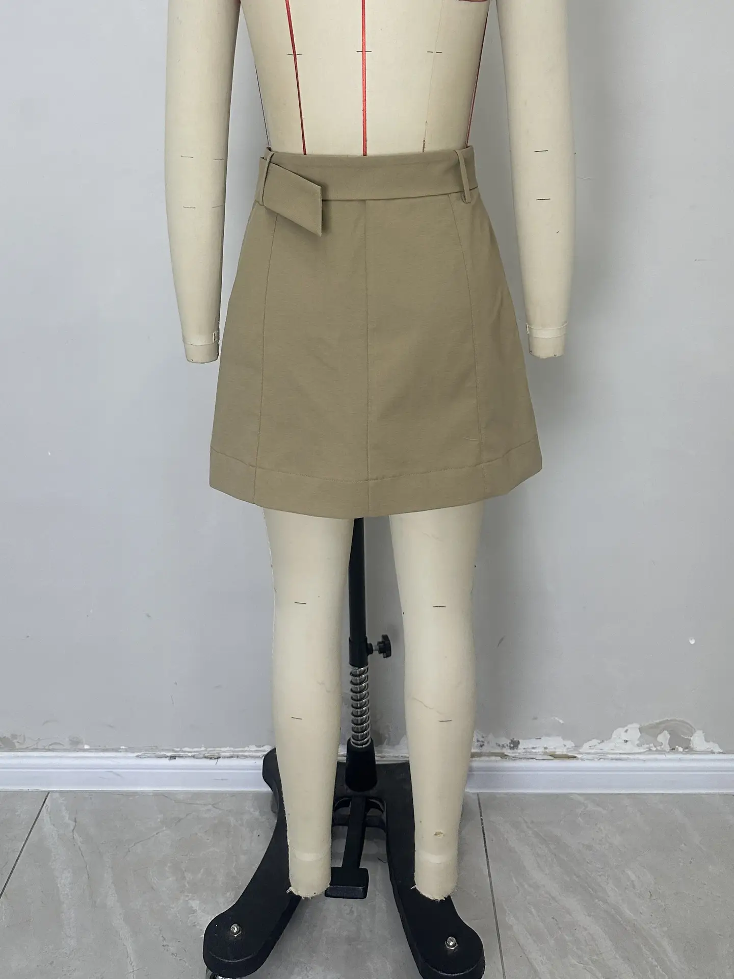 European American Fashion Belt Waist Slimming Short Skirt - Image 5
