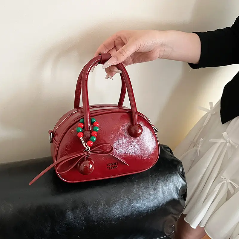 Red Embellished Women's Wedding Crossbody Bag - Image 2